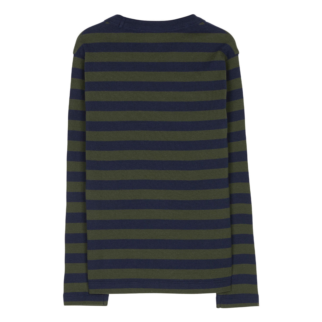Finger in the Nose Sailing Navy / New Khaki Stripes Long Sleeve T-Shirt