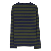 Finger in the Nose Sailing Navy / New Khaki Stripes Long Sleeve T-Shirt