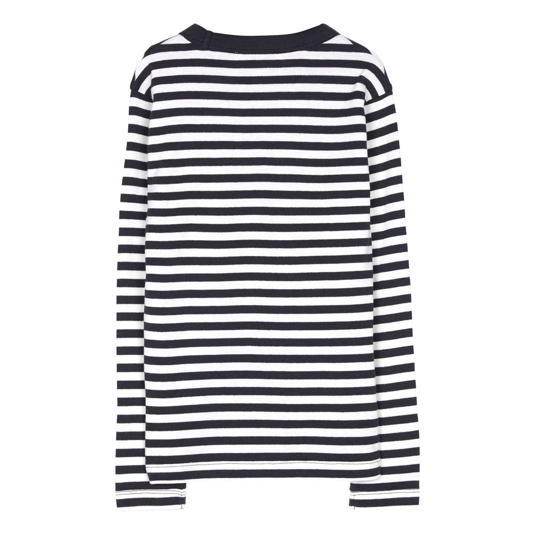 Finger in the Nose Sailing Winter Black / Ecru Stripes Long Sleeve T-Shirt