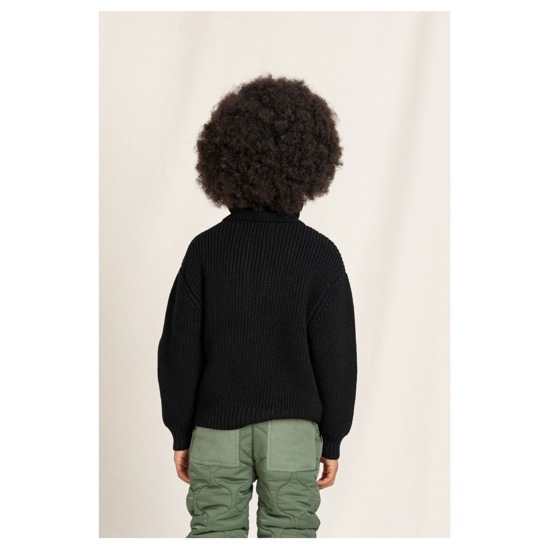 Finger in the Nose Sasha Absolute Black Half Zipped Jumper