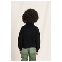 Finger in the Nose Sasha Absolute Black Half Zipped Jumper