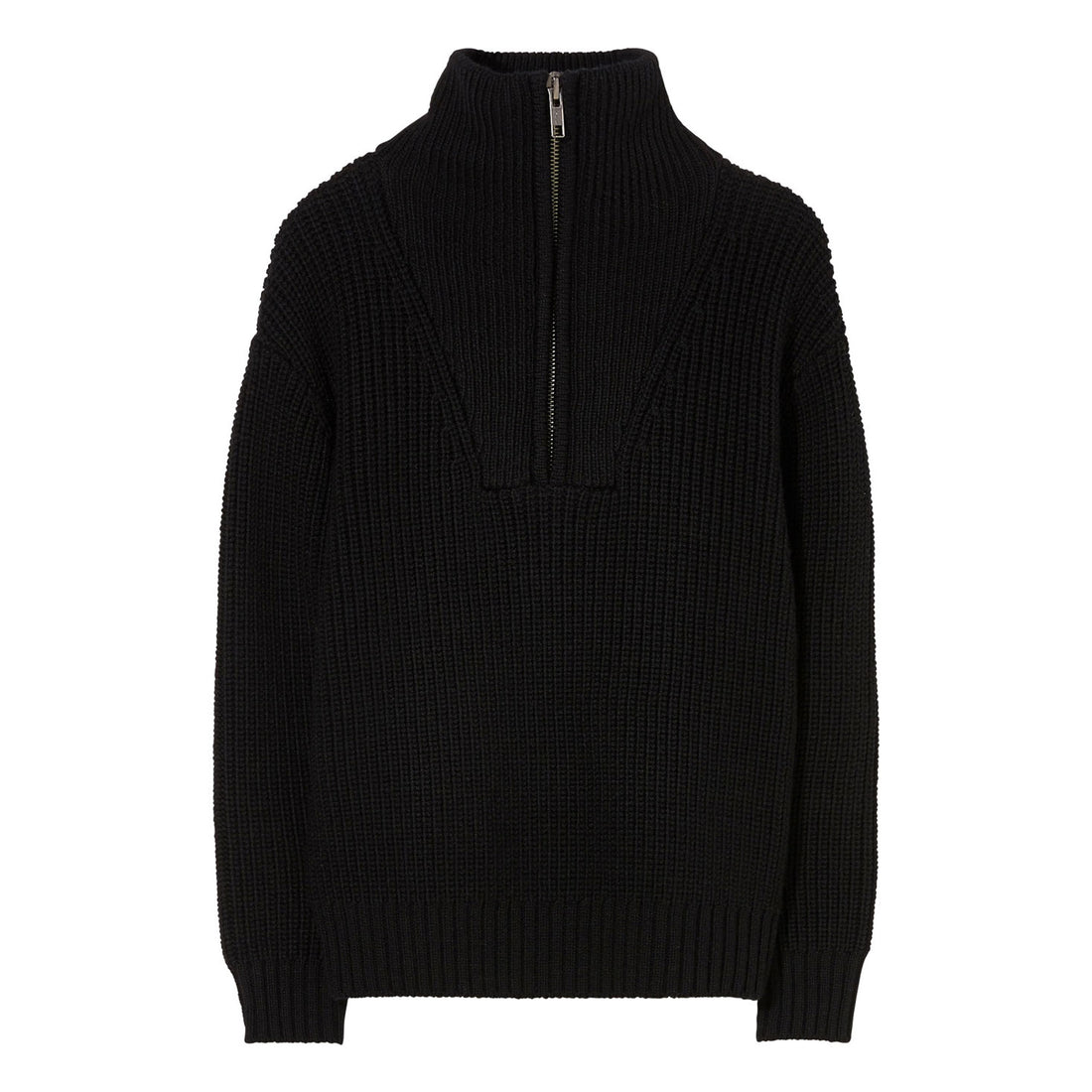 Finger in the Nose Sasha Absolute Black Half Zipped Jumper