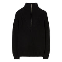 Finger in the Nose Sasha Absolute Black Half Zipped Jumper