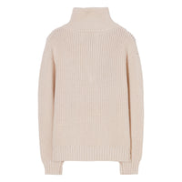 Finger in the Nose Ecru Half Zipped Sweater