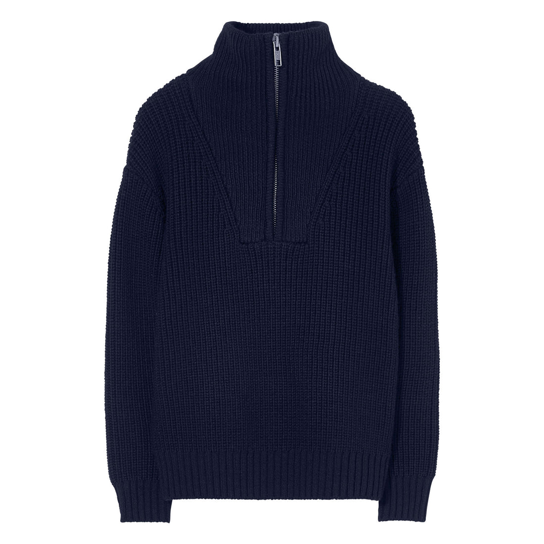 Finger in the Nose Sasha Navy Half Zipped Jumper