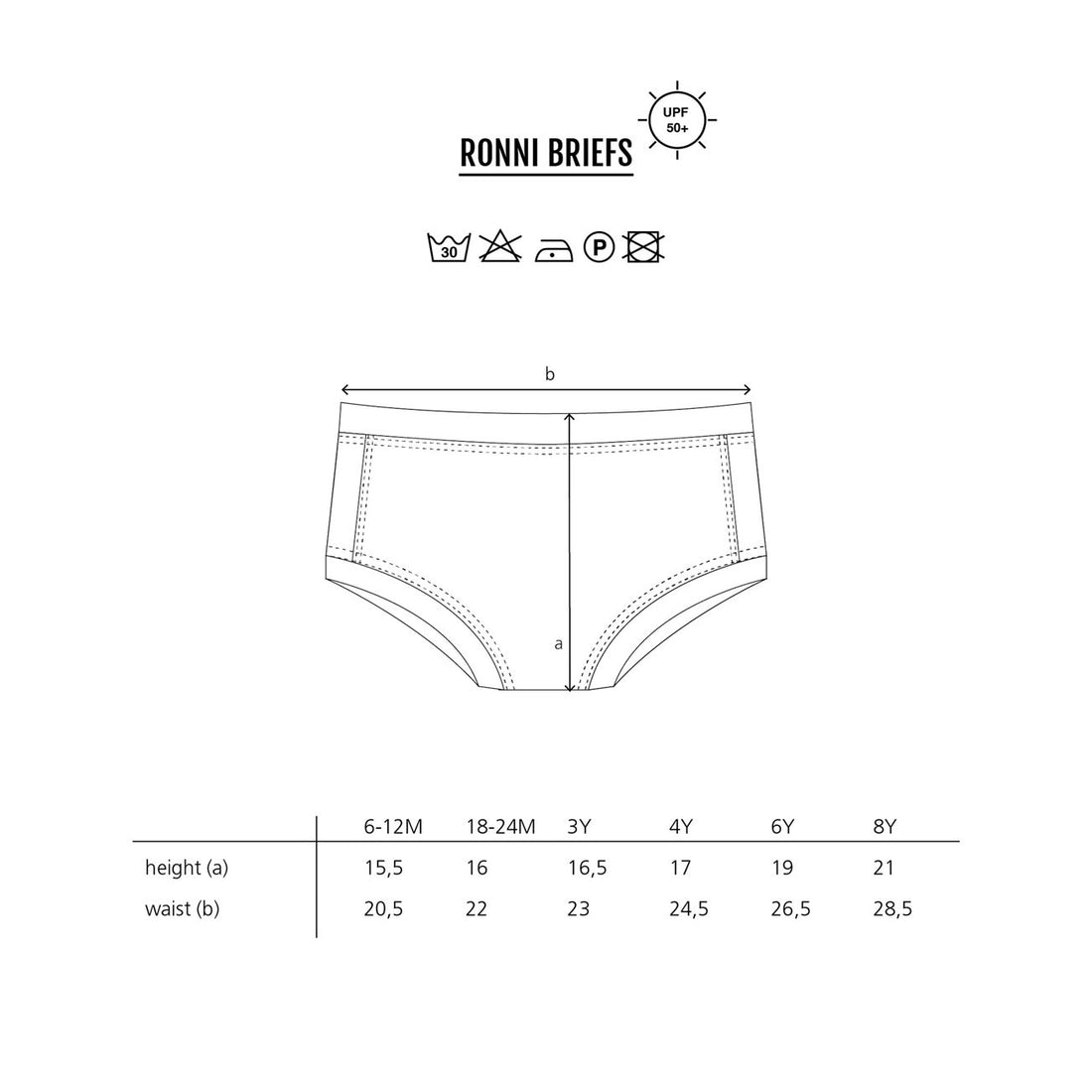 Bonnie and the Gang Smokey Green Ronni Uv Swim Briefs