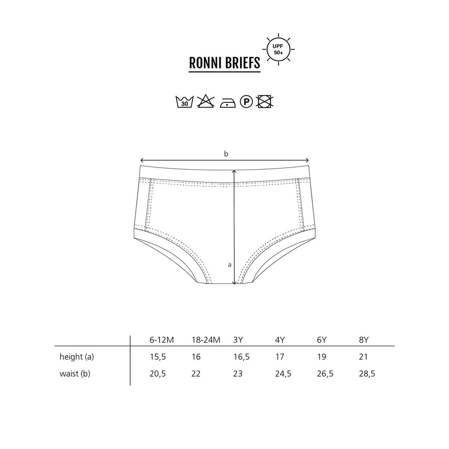 Bonnie and the Gang Smokey Green Ronni Uv Swim Briefs