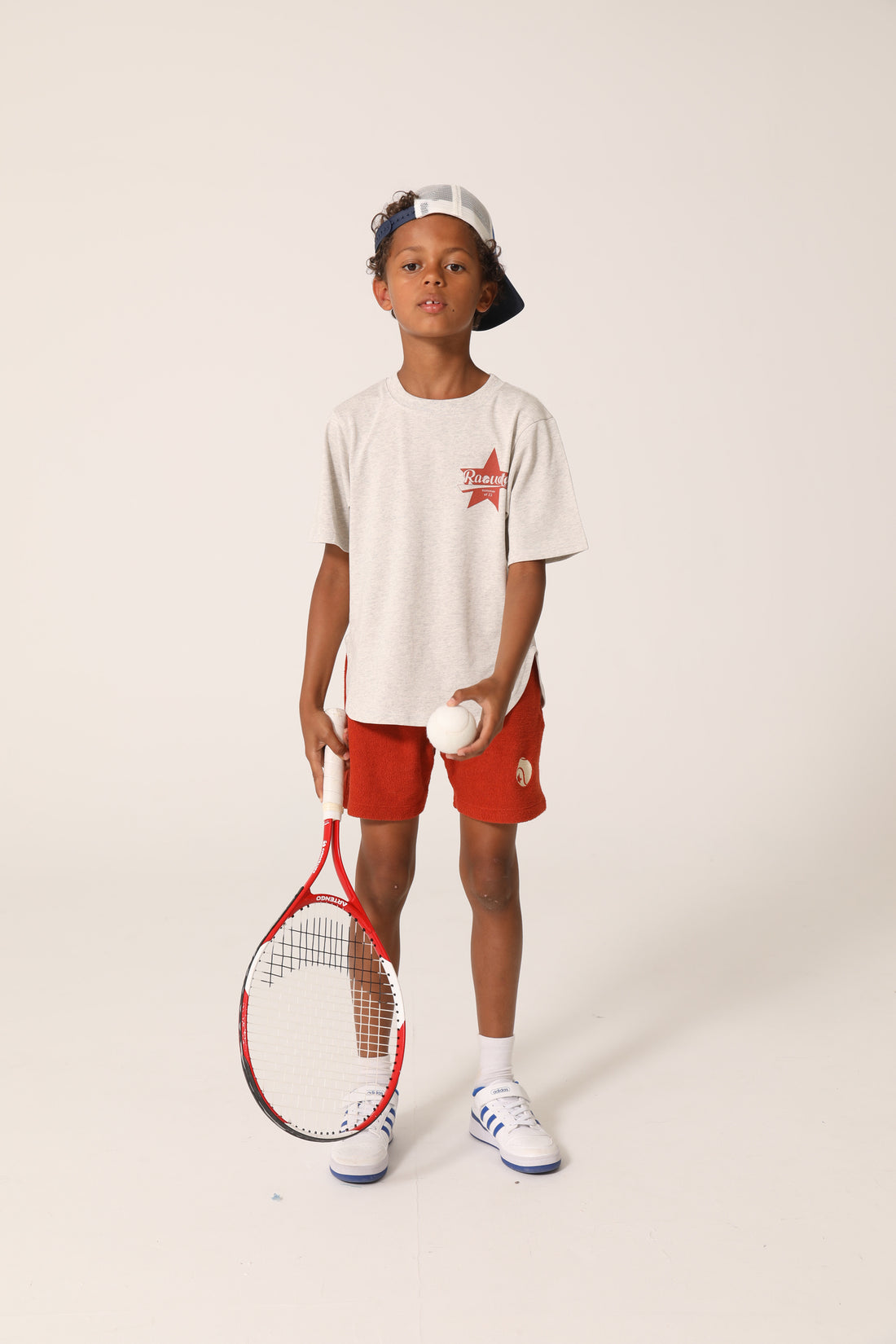 raquette Light Grey Heather Sports Club Starcamp Team Tee