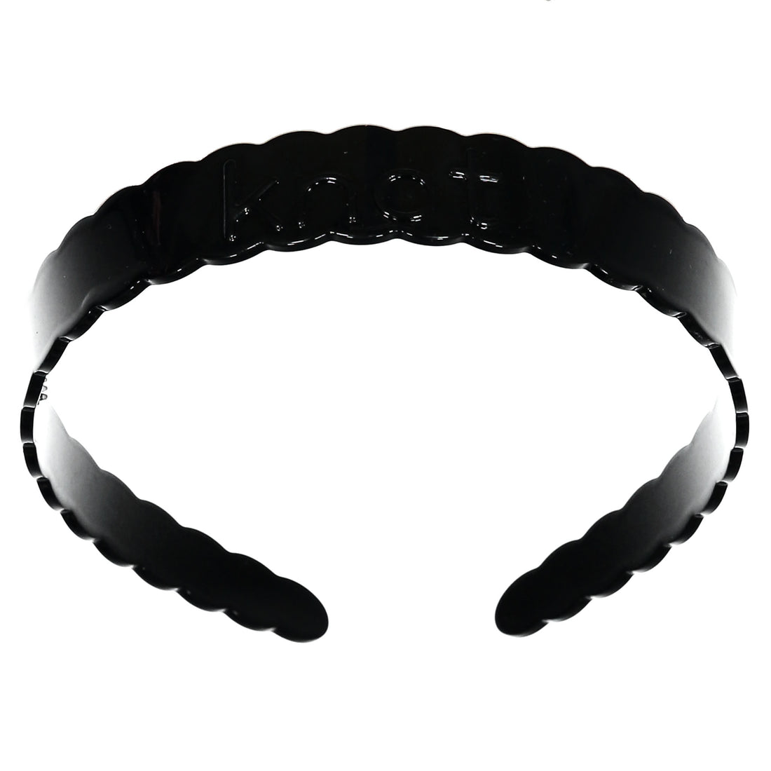 Knot Hairbands Scallop Headband // Black
