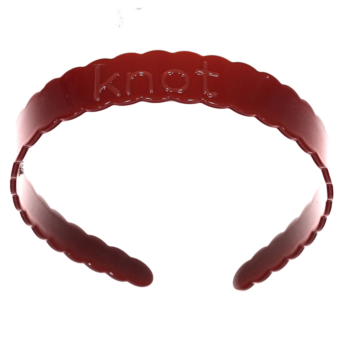 Knot Hairbands Scallop Headband // Cherry