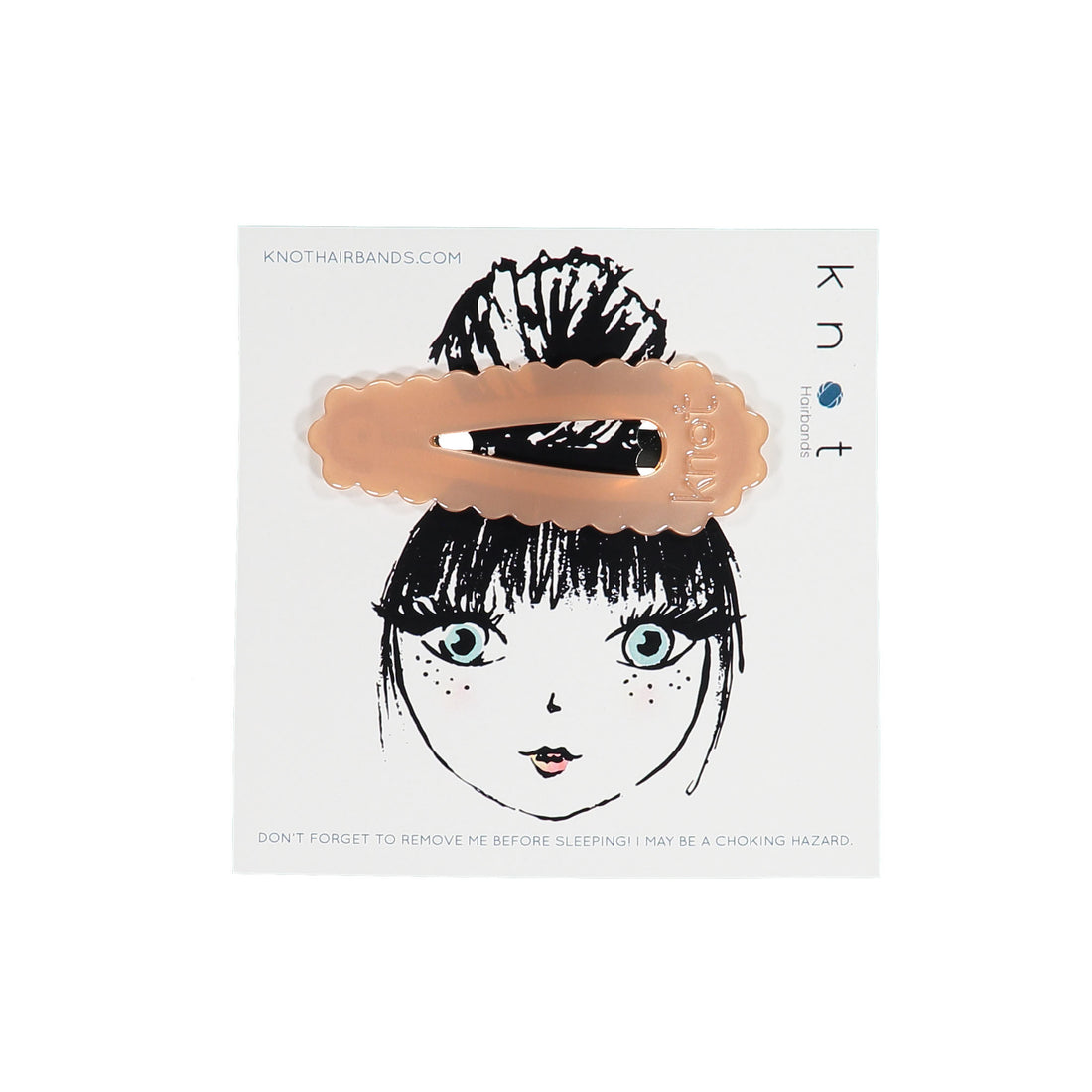Knot Hairbands Scallop Jumbo Clip // Sunset