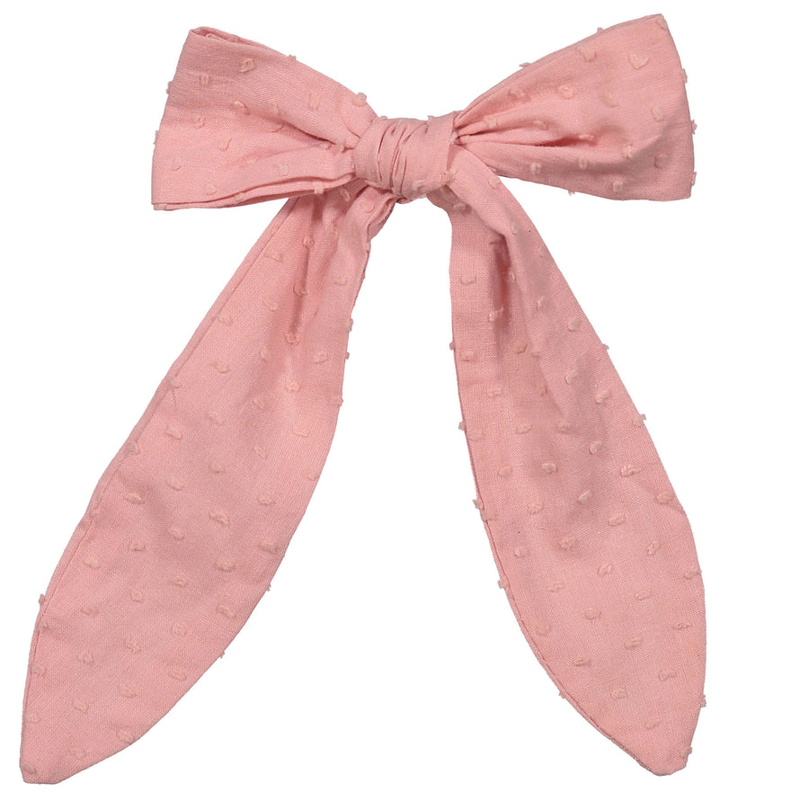 Knot Hairbands Coral Pink Scarf Bow Clip