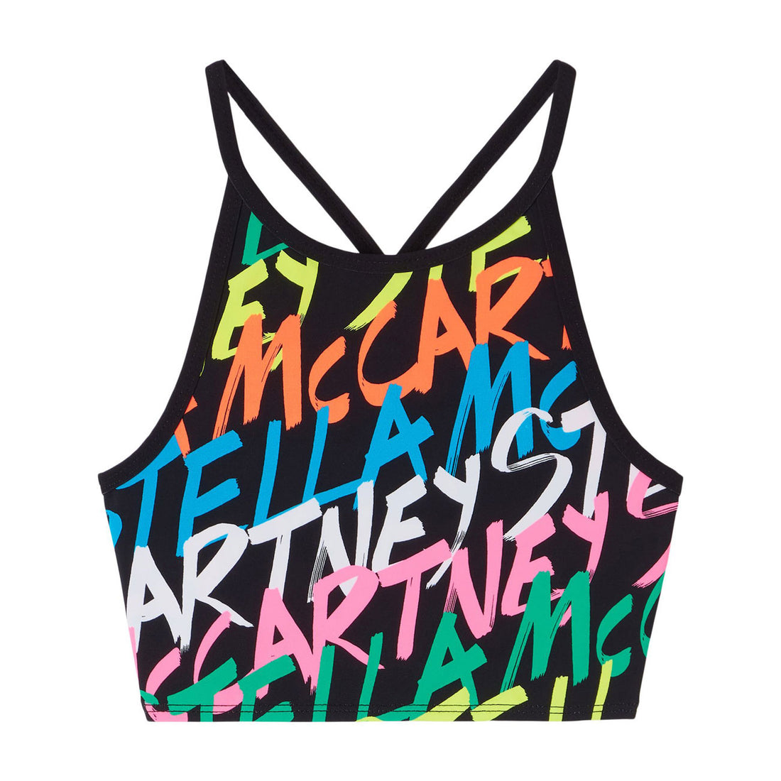 Stella McCartney Scribble Logo Sport Crop Top