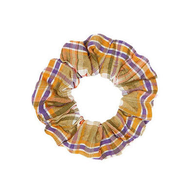 The New Society  Multicolor Check Andrea Scrunchy