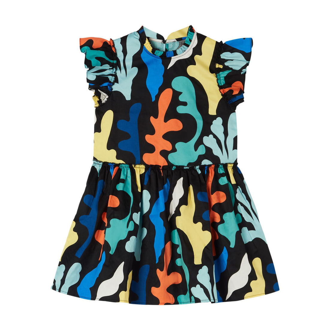 Stella McCartney Colorful Seaweed Satin Dress