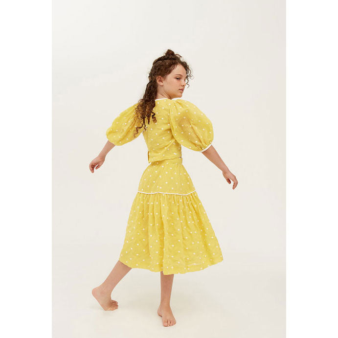 The Middle Daughter Sour Lemon Spot Day-To-Day Skirt