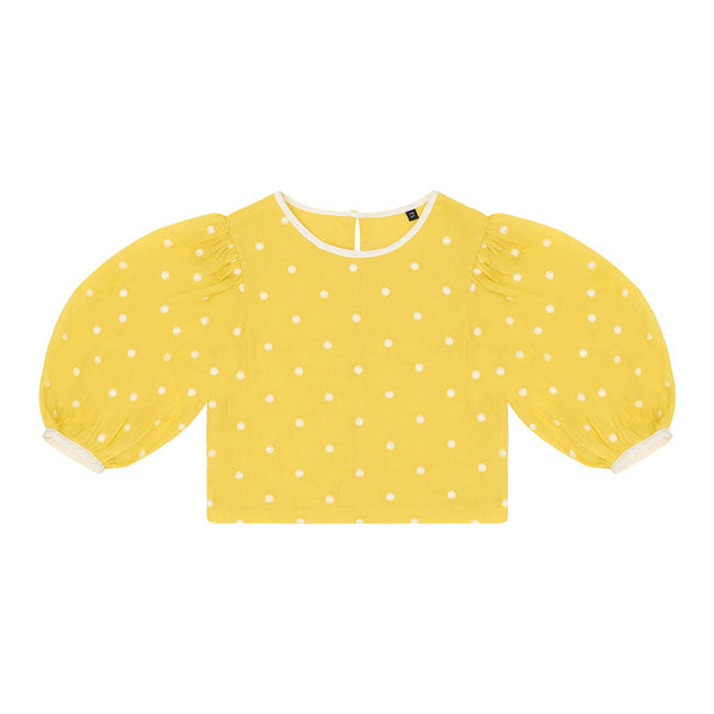 The Middle Daughter Sour Lemon Spot Selene Blouse