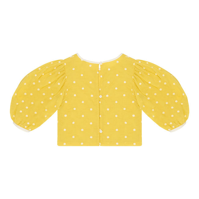 The Middle Daughter Sour Lemon Spot Selene Blouse