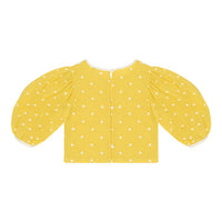 The Middle Daughter Sour Lemon Spot Selene Blouse