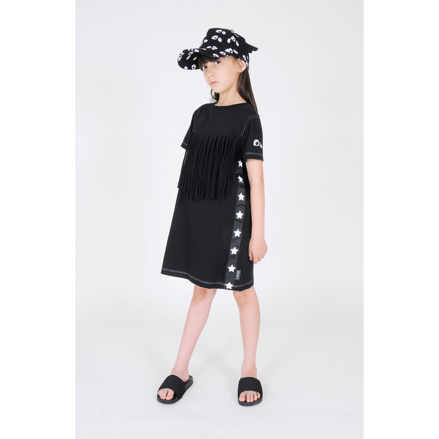 LOUD Black Candy Fringes Dress
