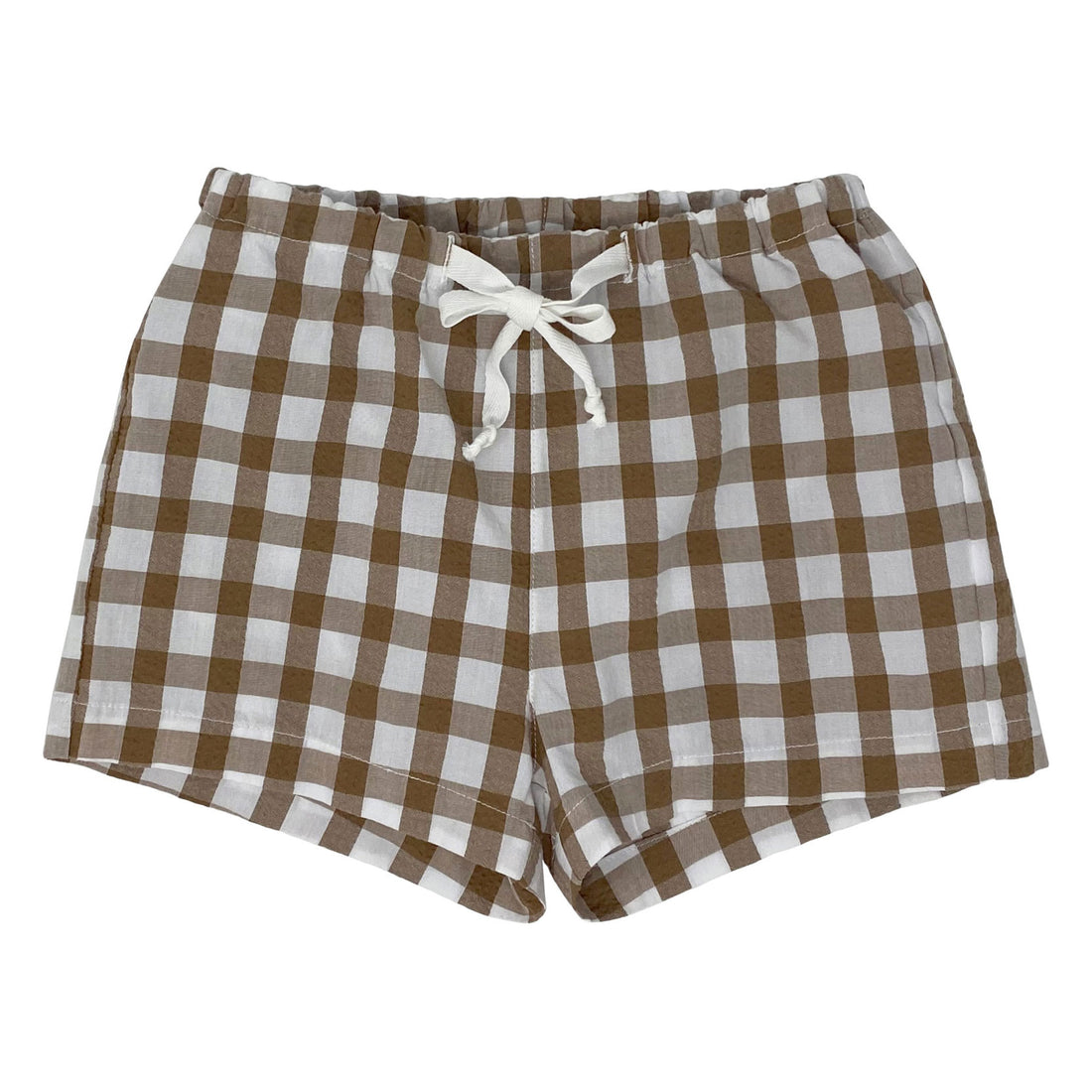 Zhoe and Tobiah Desert Seersucker Plaid Baby Shorts