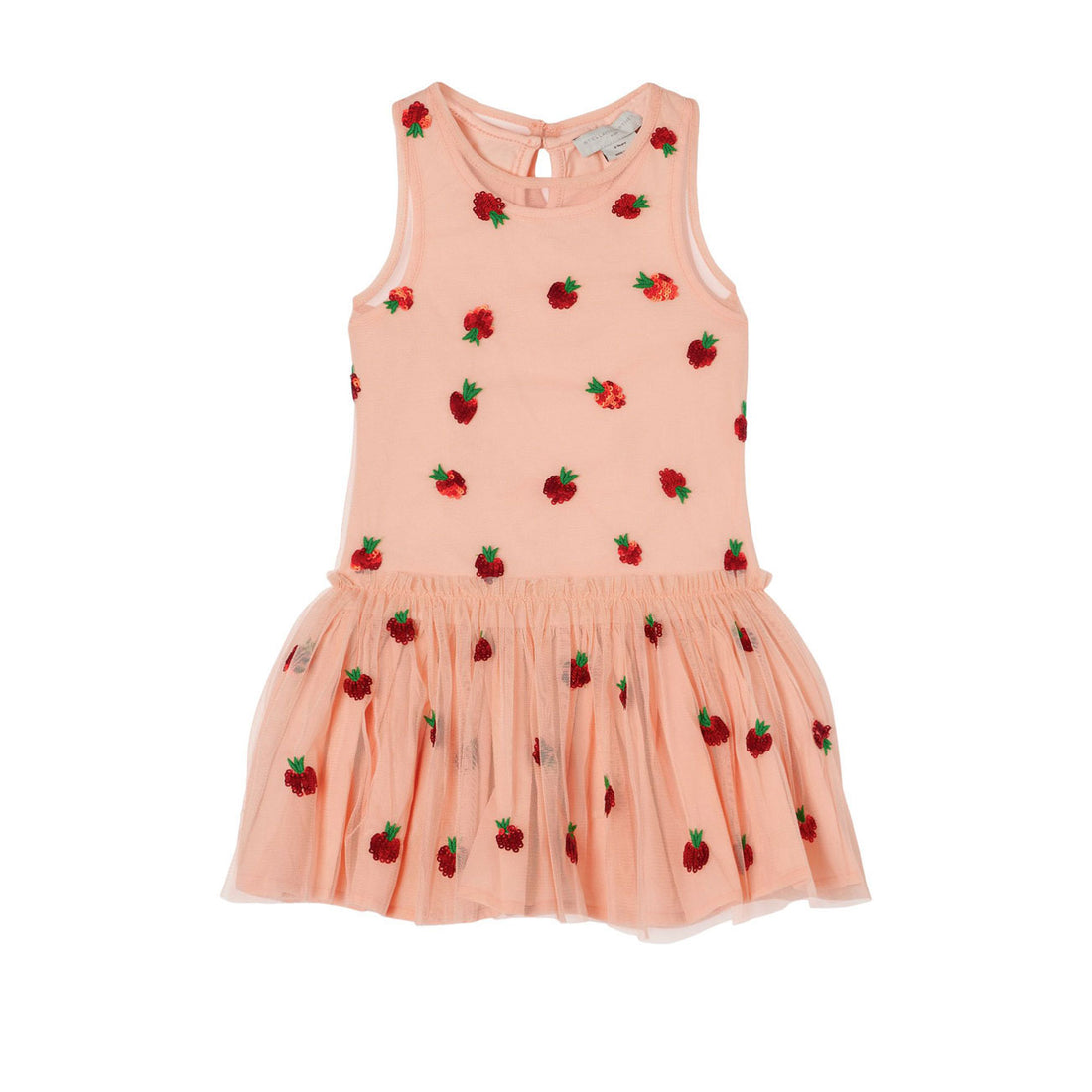 Stella McCartney Strawbery Sequin Embroidered Tulle Dress