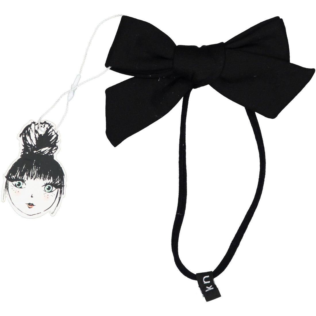 Knot Hairbands Black Shape Bow Band
