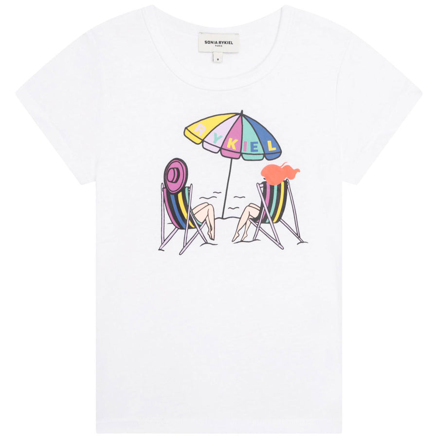 Sonia Rykiel White Short Sleeve Tee-Shirt