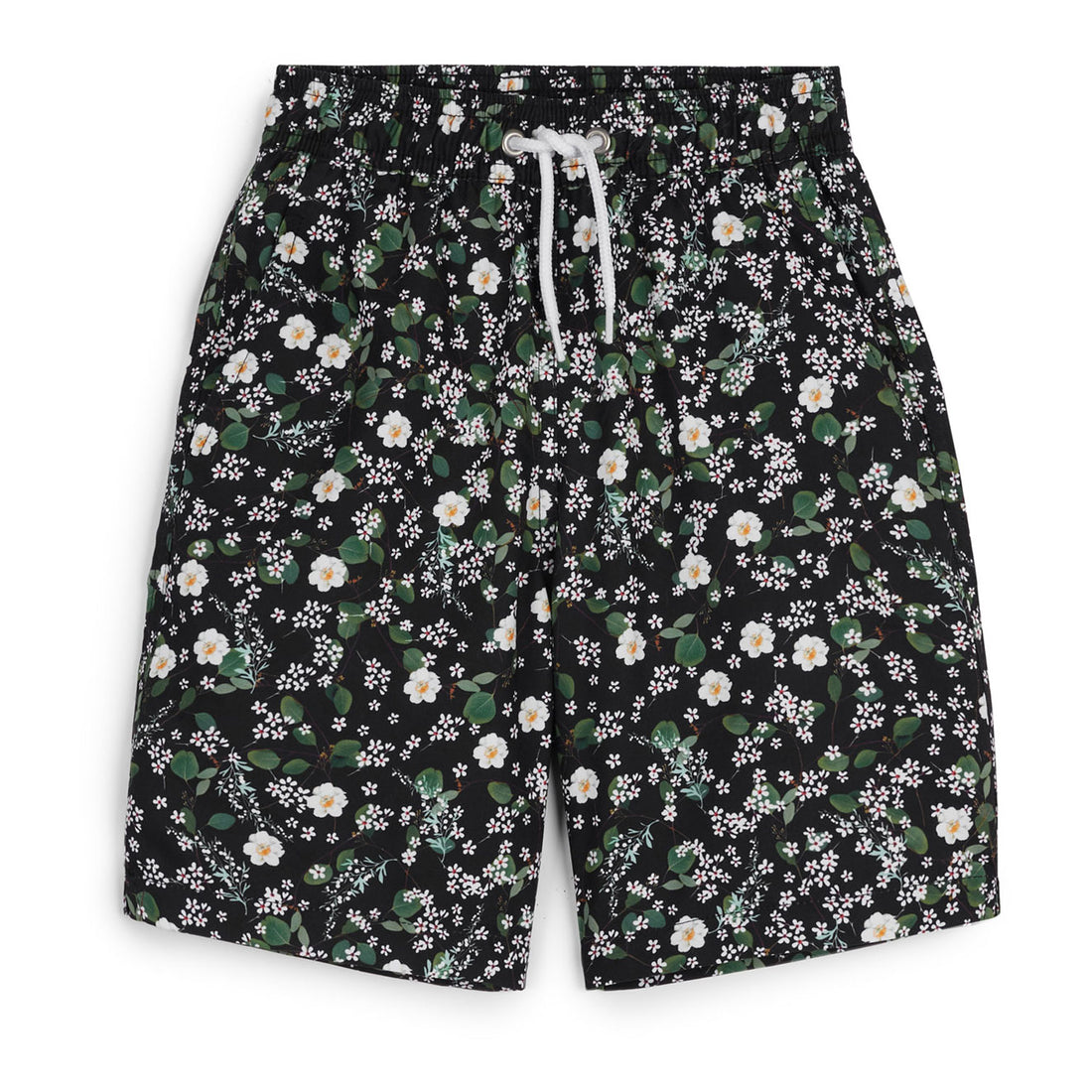 Wolf and Rita Black Garden Simao Swim Shorts