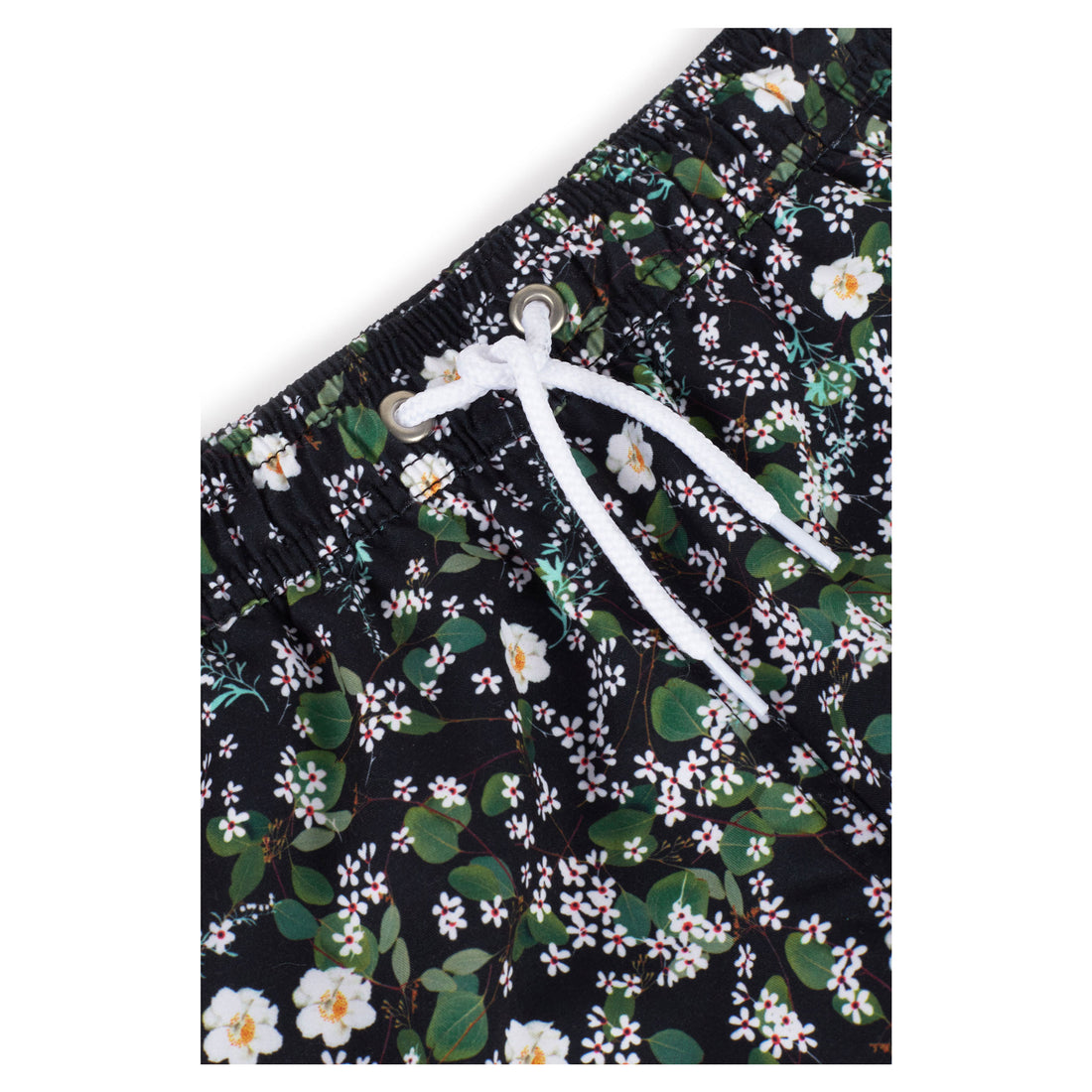 Wolf and Rita Black Garden Simao Swim Shorts