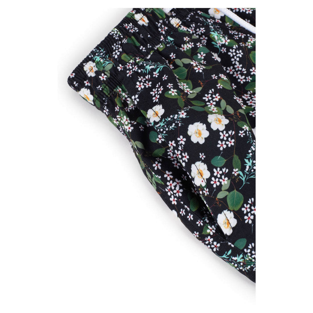 Wolf and Rita Black Garden Simao Swim Shorts