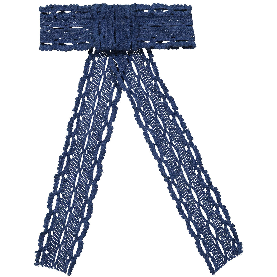 Knot Hairbands Classic Blue Sketch Bow Clip