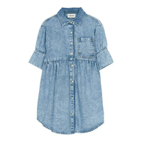 Finger in the Nose Sonya Bleached Blue Shirt Dress