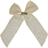 Knot Hairbands Occasion Bow Clip // Cream