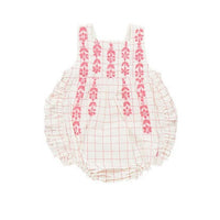 Pink Chicken Baby Betty Bubble - Pink Tattersall