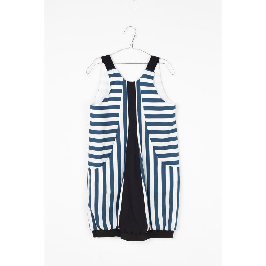 Motoreta Blue/White Stripes Lucia Dress