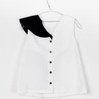 Motoreta Black Ruffle Mariana Blouse