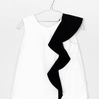 Motoreta Black Ruffle Mariana Blouse
