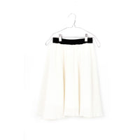 Motoreta Pleated Off White Ana Skirt