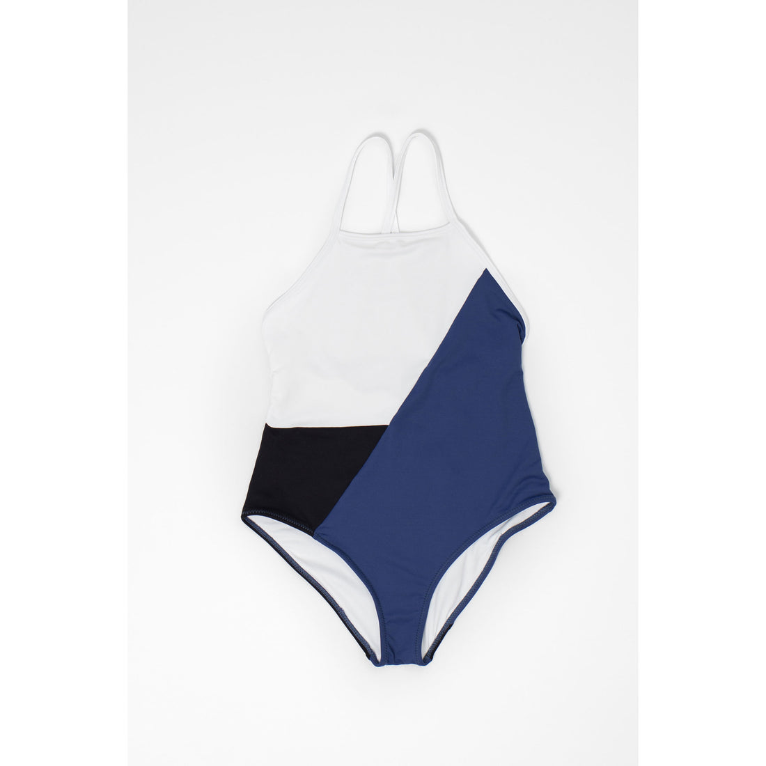 Motoreta Blue Colorblock Baby Swimsuit