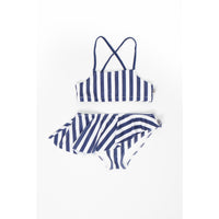 Motoreta Blue/White Stripes Baby Bikini