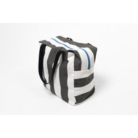 Motoreta Grey Striped Beach Bag