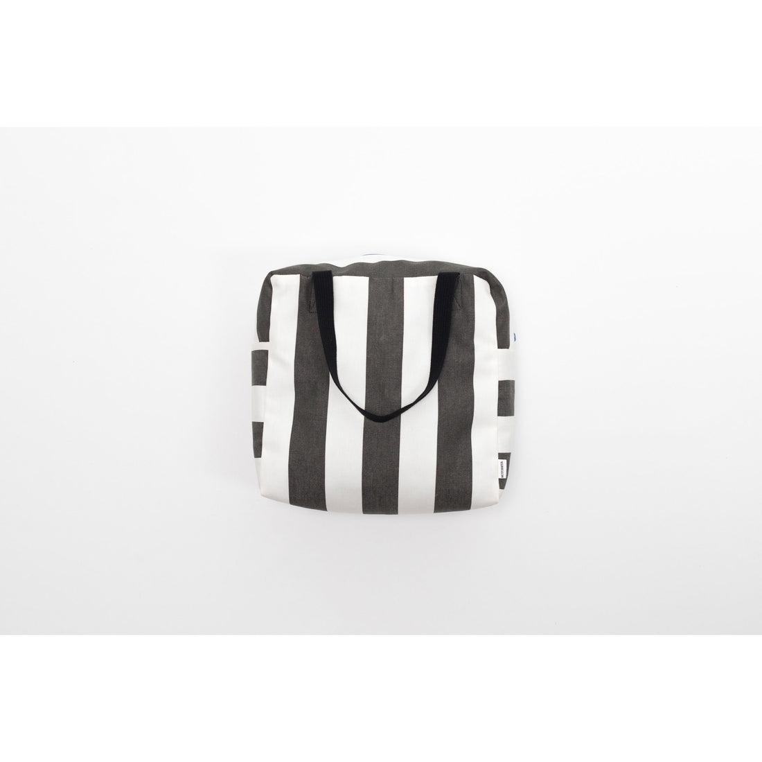 Motoreta Grey Striped Beach Bag