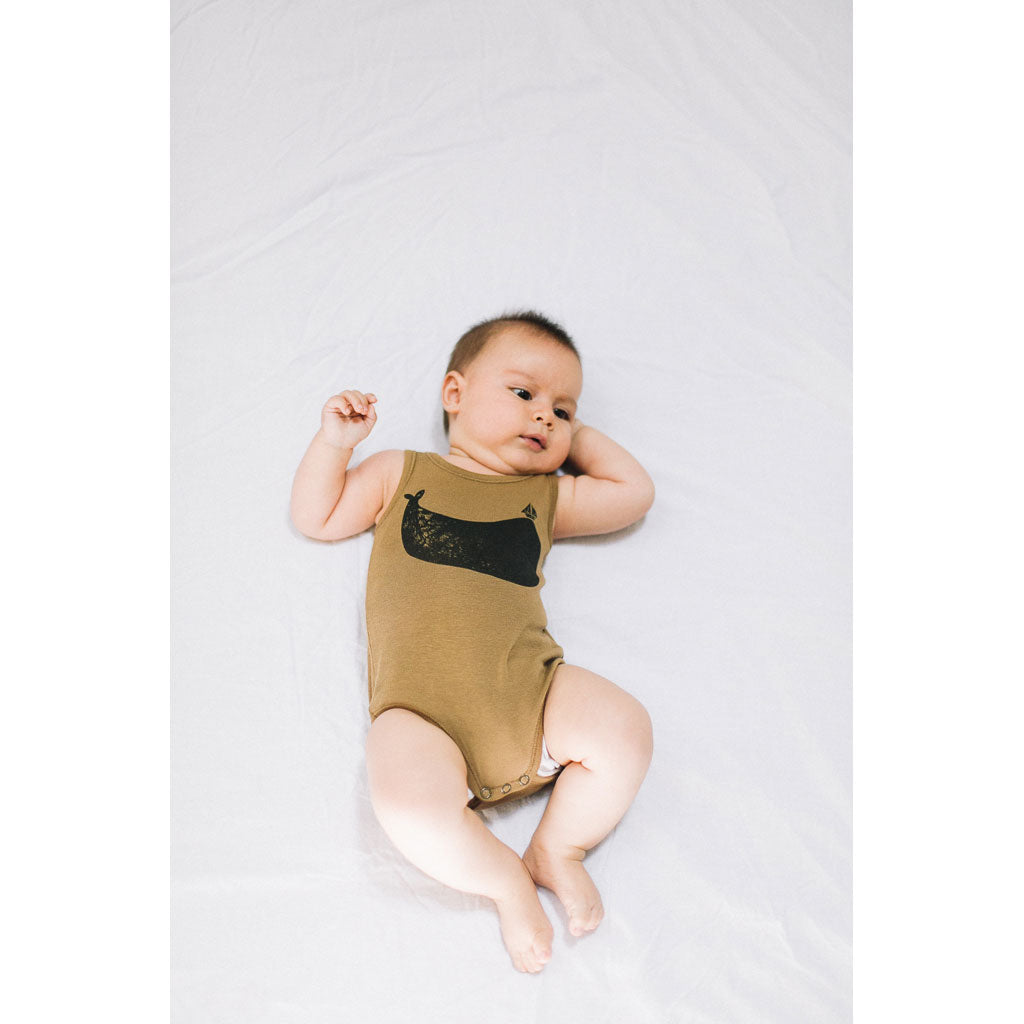 Picnik Taupe Whale Bodysuit