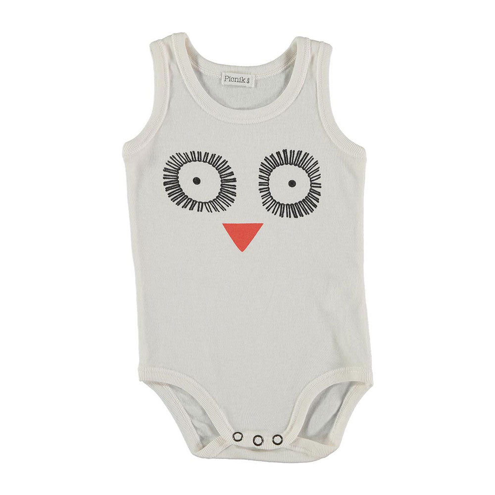 Picnik Cream Face Drawing Bodysuit