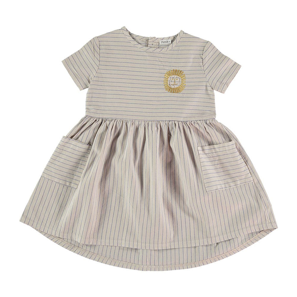 Picnik Grey Striped Chloe Dress