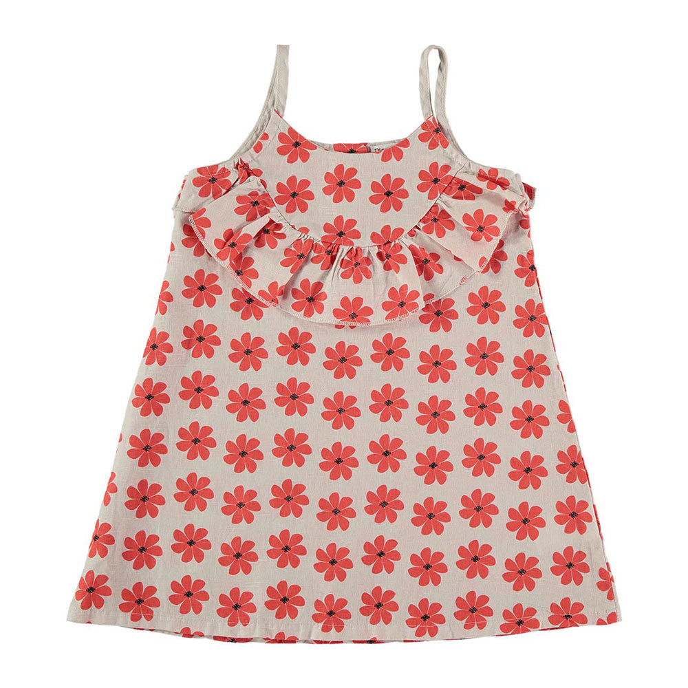 Picnik Grey Flowers Kate Linen Dress
