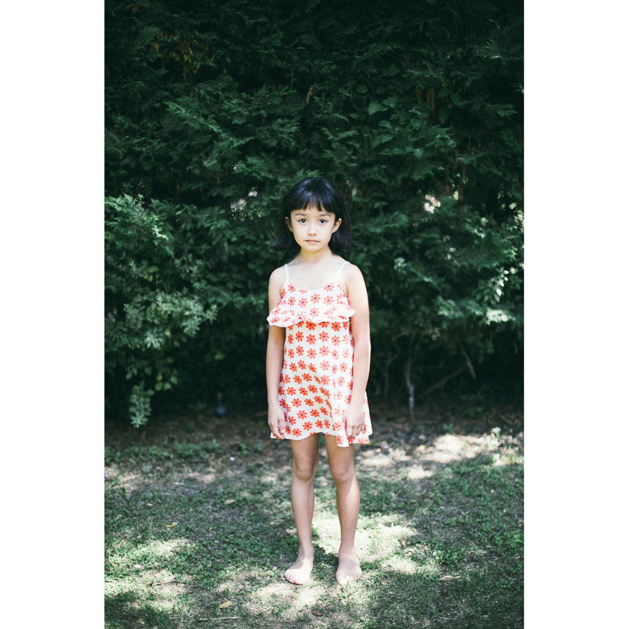 Picnik Grey Flowers Kate Linen Dress