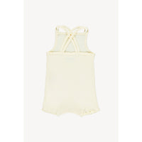 Fin and Vince Buttercream Double Strap Romper