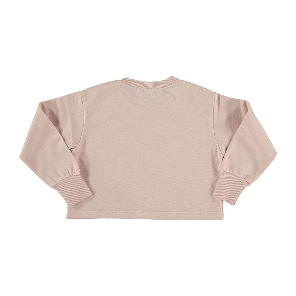 Picnik Pink Flower Cropped Sweatshirt